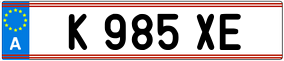 Trailer License Plate
